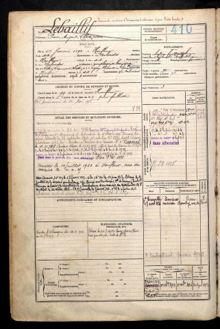 Lebaillif, Pierre Auguste Célestin