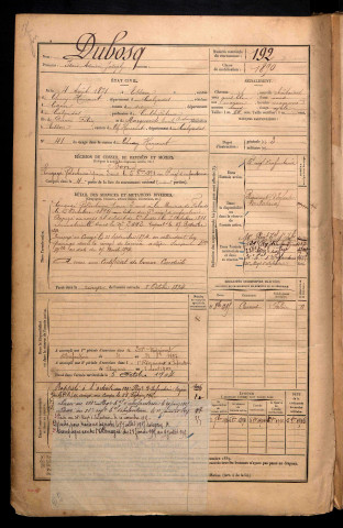 Dubosq, Isaïe Adrien Joseph