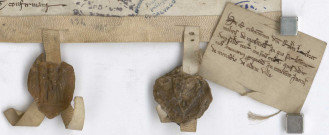 Figure 11. frères mineurs de Caen, sceau en navette bien conservé