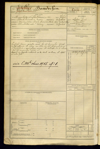 Baudechon, Armand Marie Roger