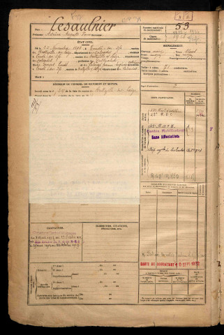 Lesaulnier, Adrien Auguste Pierre