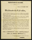 Hommage à Napoléon III : affiche préfectorale