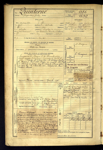 Quinterné, Georges Louis Gaston