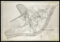 Isigny-sur-Mer : plan d'urbanisme directeur (révision non approuvée), par le ministère de la construction et le service du cadastre en 1945, mise à jour en 1959, et 1961-1962