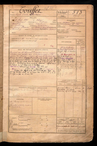 Touflet, Emile Oscar Alexandre