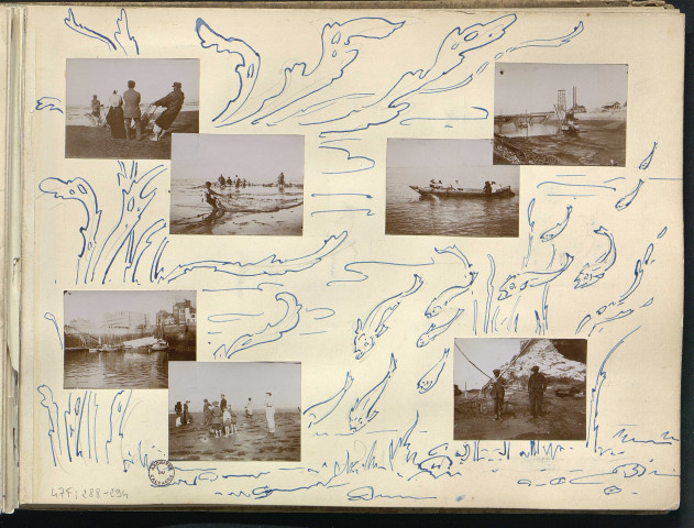 Construction de l'écluse de Ouistreham (photo n°291 et négatif n°327)