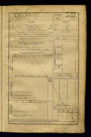 Tabourel, Joseph Pierre