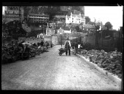 Mont-Saint-Michel : travaux sur la digue et entrée du Mont (photo n° 27 et 28)