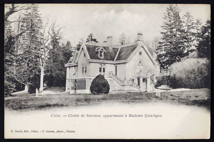 Le Vieux château (n°5), Château de la Landelle (n°18), Château de la Challerie La Villette (n°123), Chalet de Surosne (n°20 à 22).