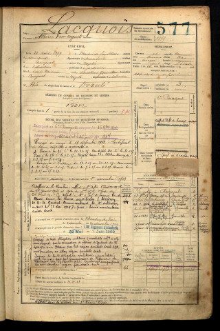 Lacquois, Albéric Pierre Auguste