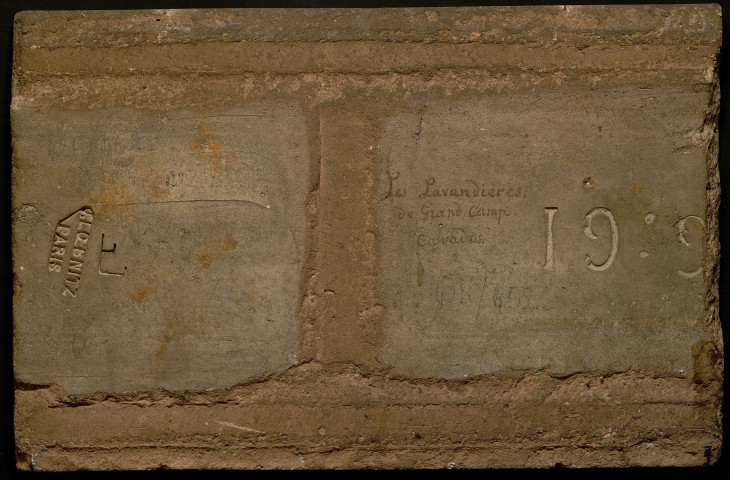 "Les lavandières de Grandcamp, Calvados", par Jules Loebnitz et J. Gauvin