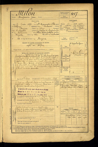 Milon, Benjamin Jean