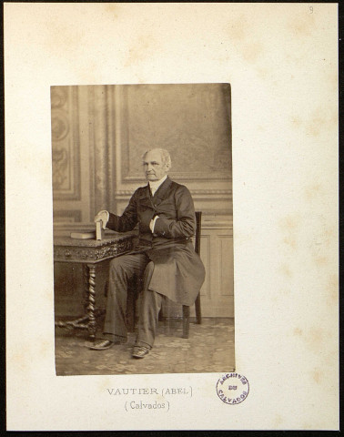 Abel Vautier, député du Calvados, par les photographes Pierre-Louis Pierson et Léopold-Ernest Mayer