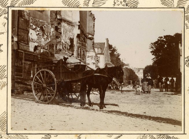 Charrettes à cheval rue Pémagnie (photos n°9 et 10)