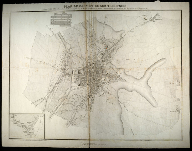 Cartes et vues de Caen (documents n°19 à 29)