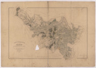 Carte topographique du canton de Blangy par Simon, géomètre en chef du cadastre