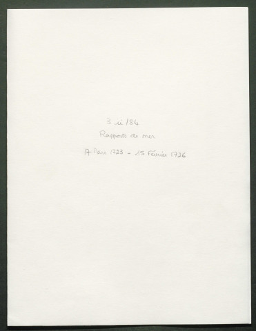 17 mars 1723-15 février 1726