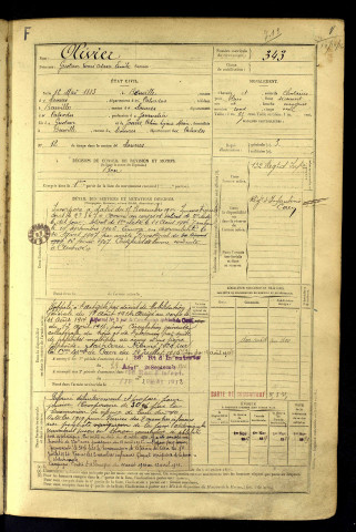 Olivier, Gustave Louis Octave Emile