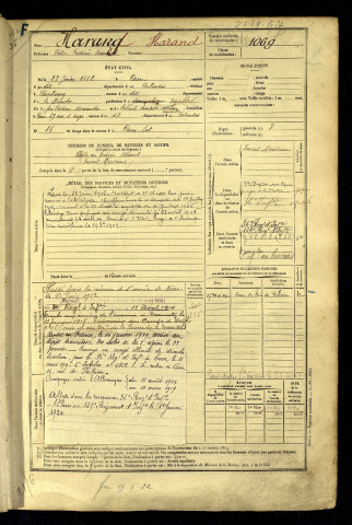 Harand, Victor Frédéric Amand