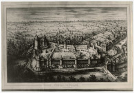 Le château de Falaise au XVIe siècle (reproduction d'une gravure).