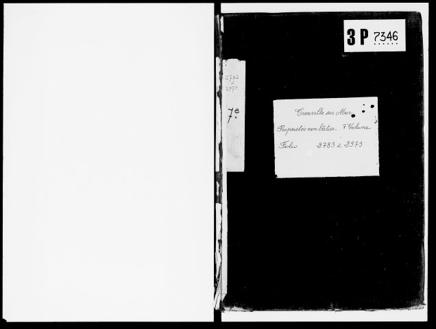 matrice cadastrale des propriétés non bâties, 1913-1970, 7e vol. (folios 2783-2979)