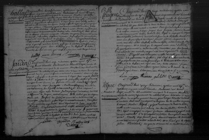 Section Est, an VII-an IX