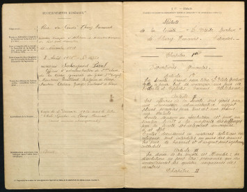 Les pages présentent les statuts de l'association et les dates de création et d'agrément du club