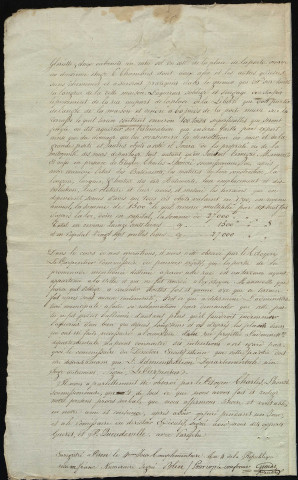 Installation ; acquisition de l'hôtel de Manneville ; clôture des jardins