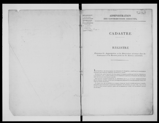 matrice cadastrale des propriétés foncières (bâties et non bâties), 1832-1890, 2e vol. (fol. 409-530)