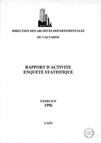 1996 : rapport annuel