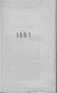 1861 : rapport annuel