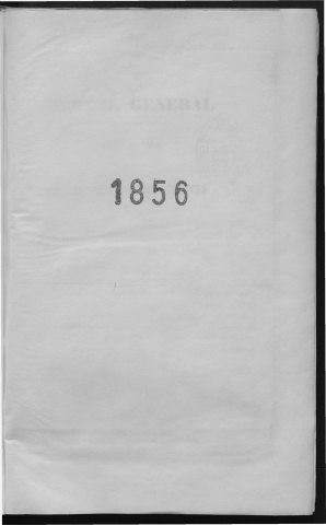 1856 : rapport annuel