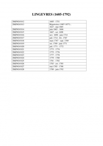 Louis Guillaume Langlois (15 mai 1722-10 déc. 1730)