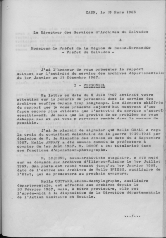 1967 : rapport annuel