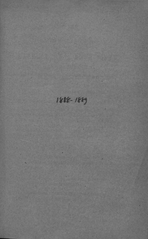 1889 : rapport annuel