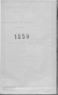 1859 : rapport annuel