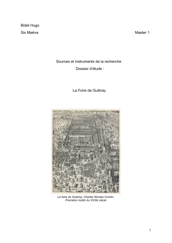 La foire de Guibray (1692 à 1791)