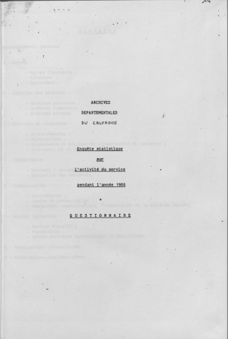 1986 : rapport annuel