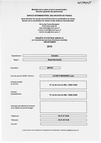 2010 : rapport annuel